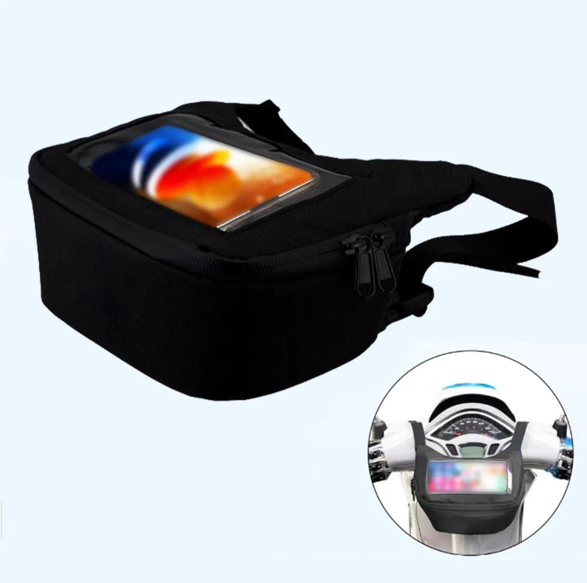 Sacoche de Guidon Moto - Support Smartphone & Étanche