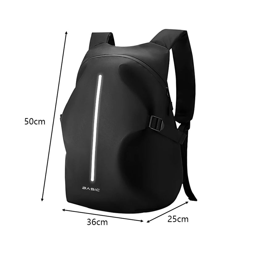 Sac à Dos Moto Étanche - Bande Réfléchissante & Porte-Casque
