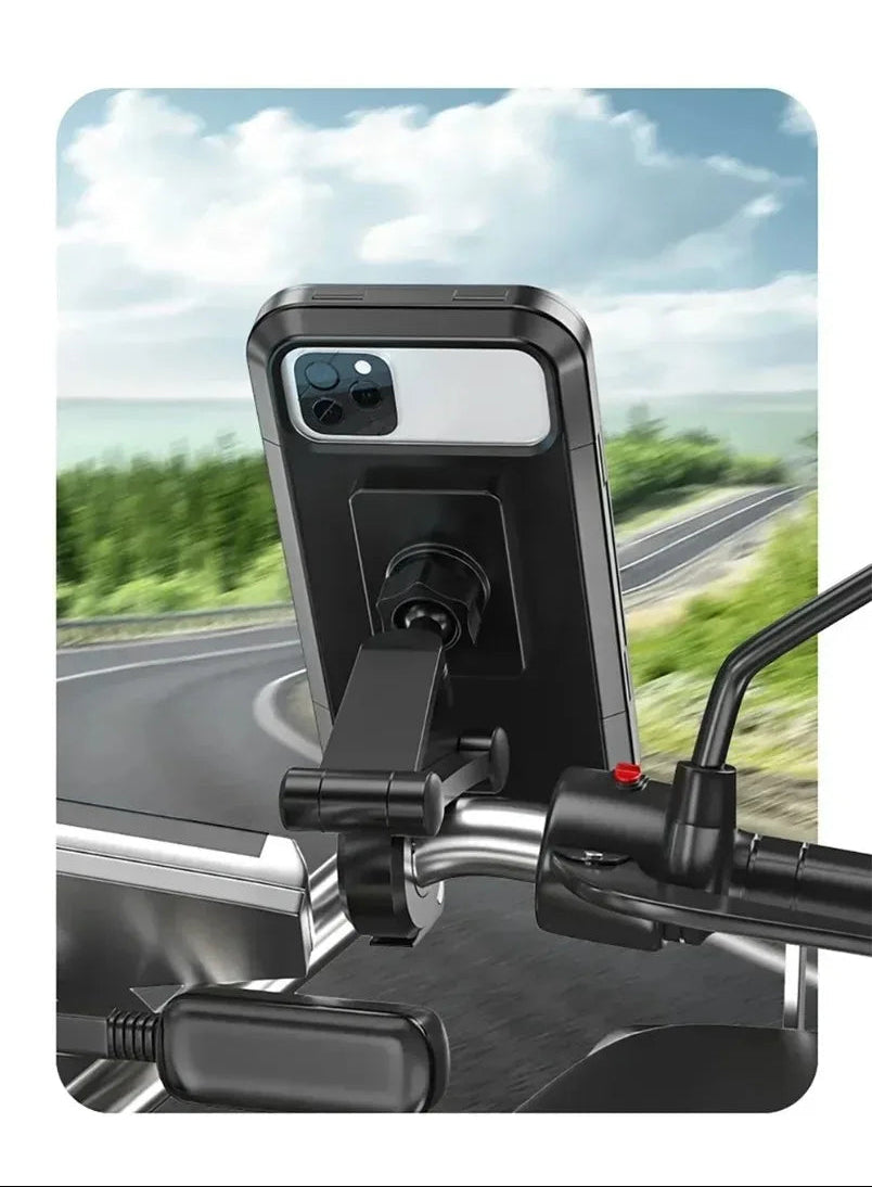 Support Smartphone Moto Étanche – Fixation Guidon Ajustable
