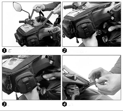 Sacoche Guidon Moto avec Support Smartphone - Surface Tactile