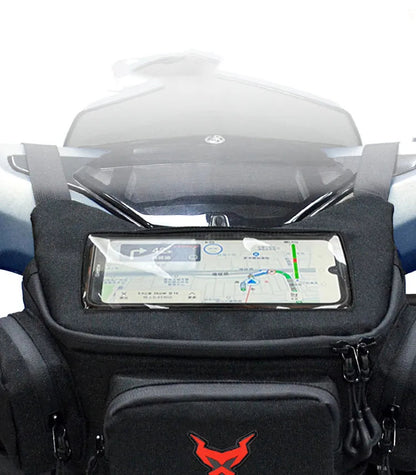 Sacoche Guidon Moto avec Support Smartphone - Surface Tactile