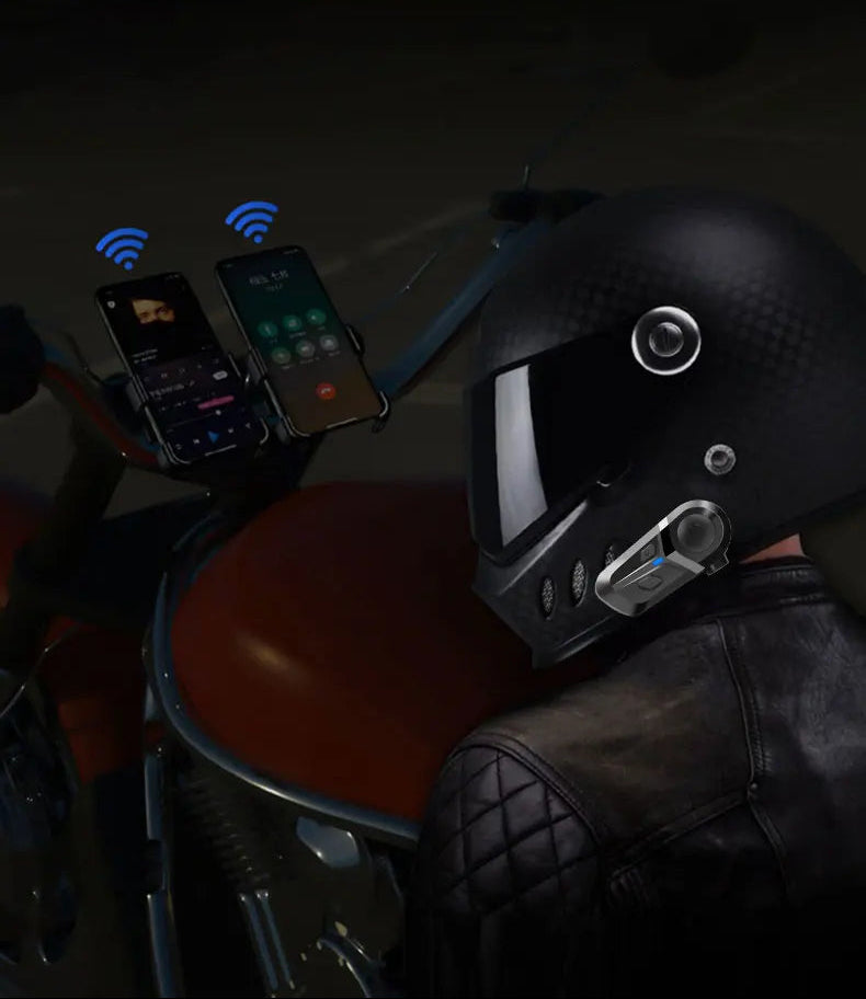 Intercom Moto Bluetooth Universel – Audio HD & Appels Mains Libres
