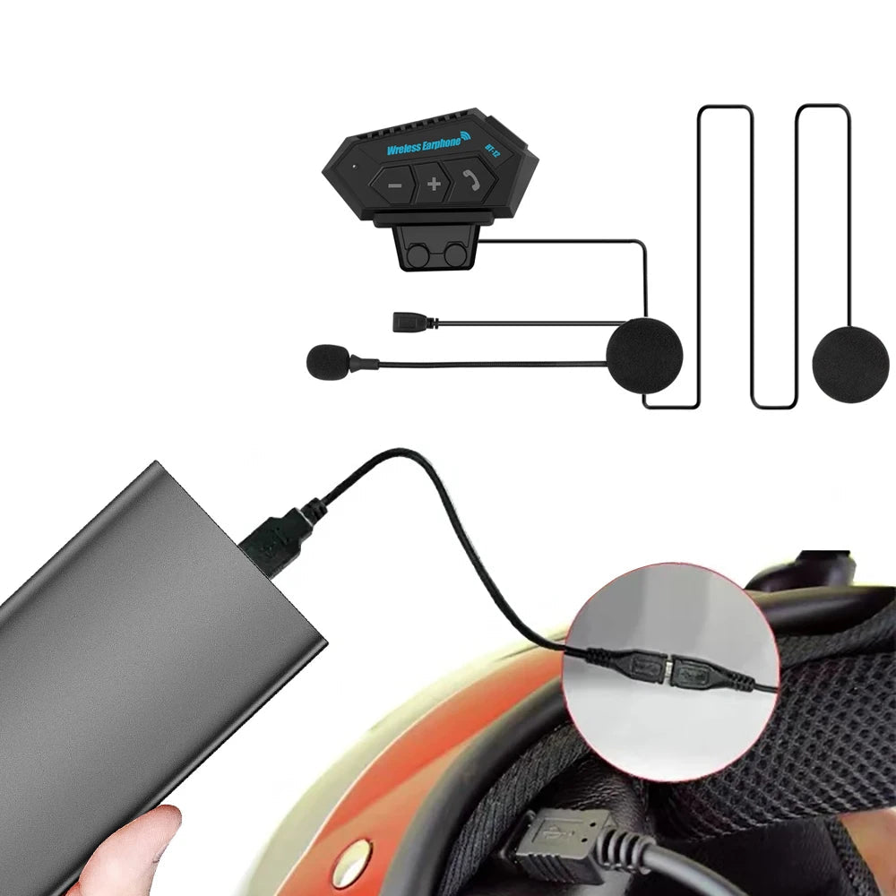 Intercom Moto Bluetooth Universel – Audio HD & Double Connexion