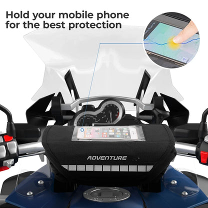 Sacoche de Guidon Moto avec Support Smartphone – Navigation & Rangement Essentiel