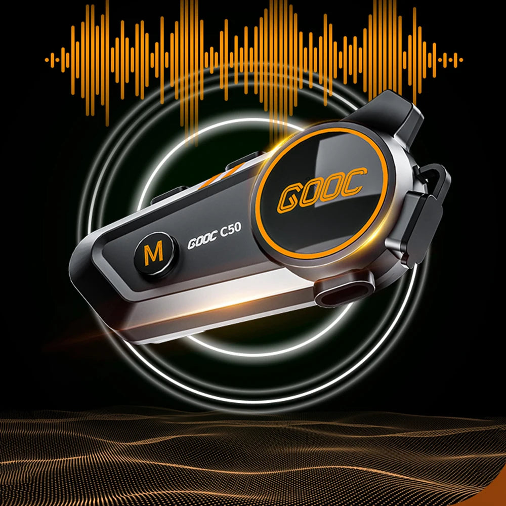 Intercom Moto Bluetooth - Audio HD & Réduction de Bruit