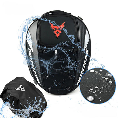 Sacoche de Selle Moto Étanche - Extensible & Porte-Casque Intégré