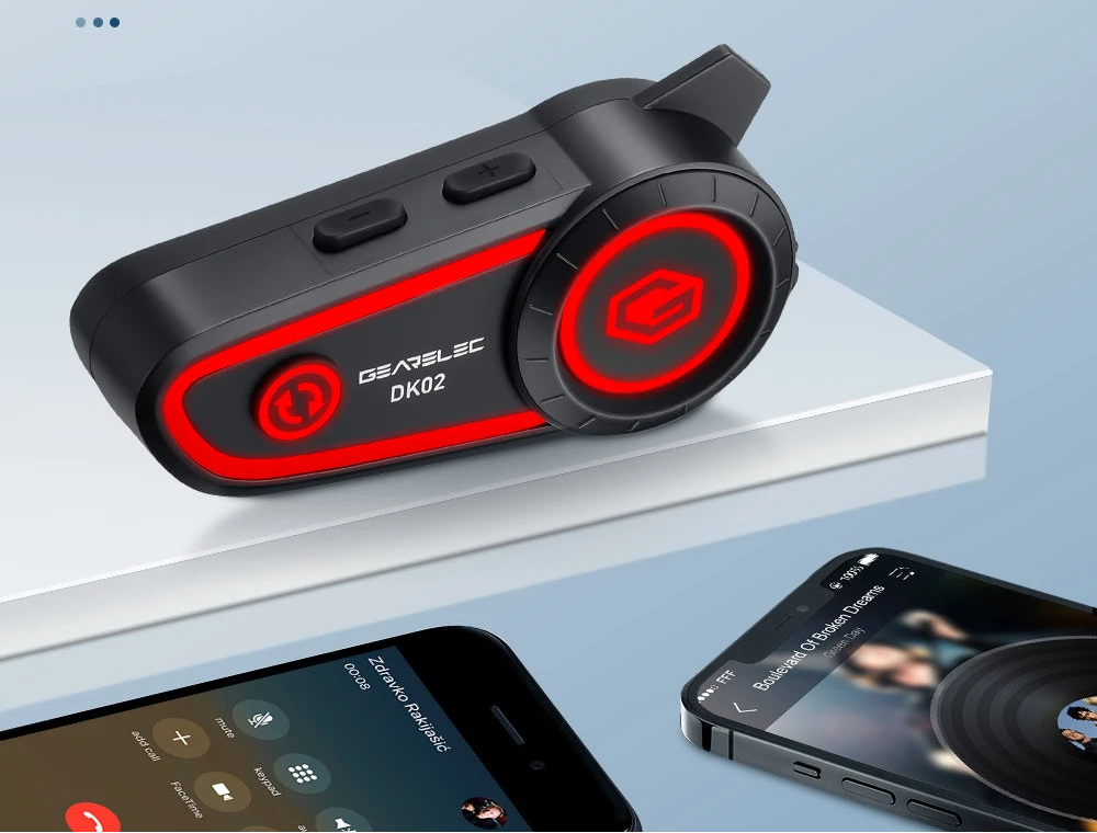 Intercom Moto Bluetooth - Double Connexion & Longue Autonomie