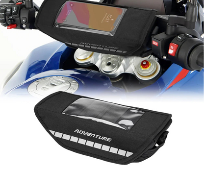 Sacoche de Guidon Moto avec Support Smartphone – Navigation & Rangement Essentiel
