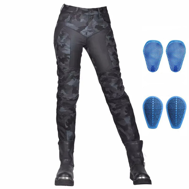 Pantalon Moto Femme Renforcé – Style Urbain & Protections Amovibles