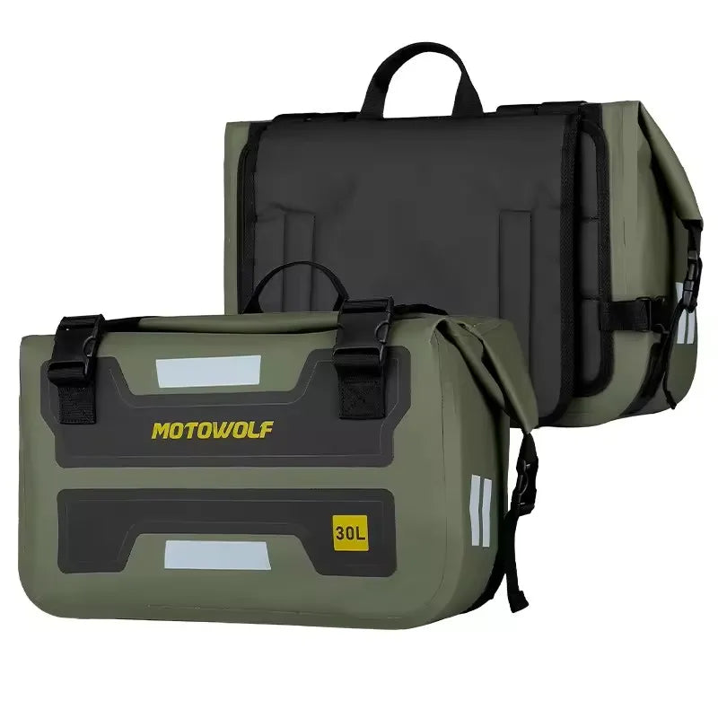 Sacoches Cavalières Moto 60L - Bandes Réfléchissantes