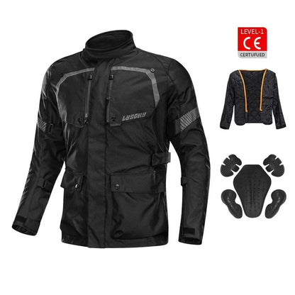 Veste Moto Homme Polyvalente – Imperméable & Prédisposée Protections