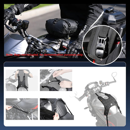 Sacoche de Réservoir Moto Étanche 10L – Fixation Rapide & Transport Modulable