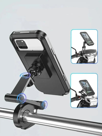 Support Smartphone Moto Étanche – Fixation Guidon Ajustable