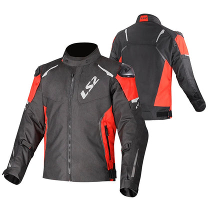 Veste Moto Homme Imperméable Toutes Saisons – Doublure Chaude Amovible & Protections Incluses