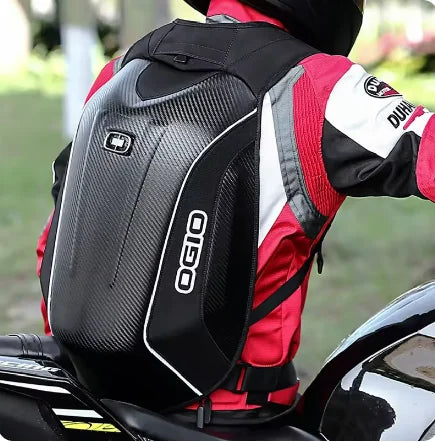 Sac à Dos Moto Rigide - Aérodynamique & Porte-Casque Intégré