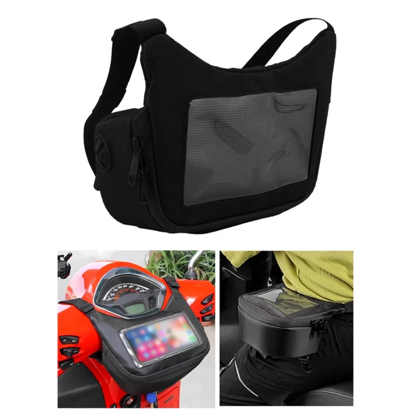 Sacoche de Guidon Moto - Support Smartphone & Étanche