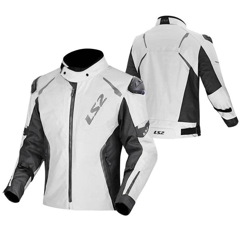 Veste Moto Homme Imperméable Toutes Saisons – Doublure Chaude Amovible & Protections Incluses