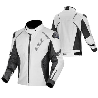 Veste Moto Homme Imperméable Toutes Saisons – Doublure Chaude Amovible & Protections Incluses