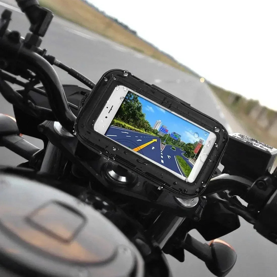 Support Smartphone Moto Étanche – Fixation Guidon Universelle & Écran Tactile