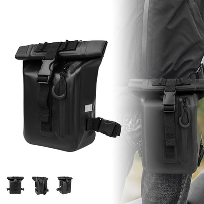 Sacoche de Jambe Moto Étanche – Grande Capacité & Fermeture Roll-Top