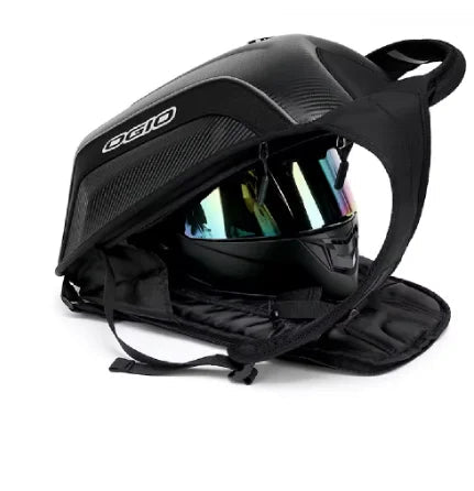 Sac à Dos Moto Rigide - Aérodynamique & Porte-Casque Intégré