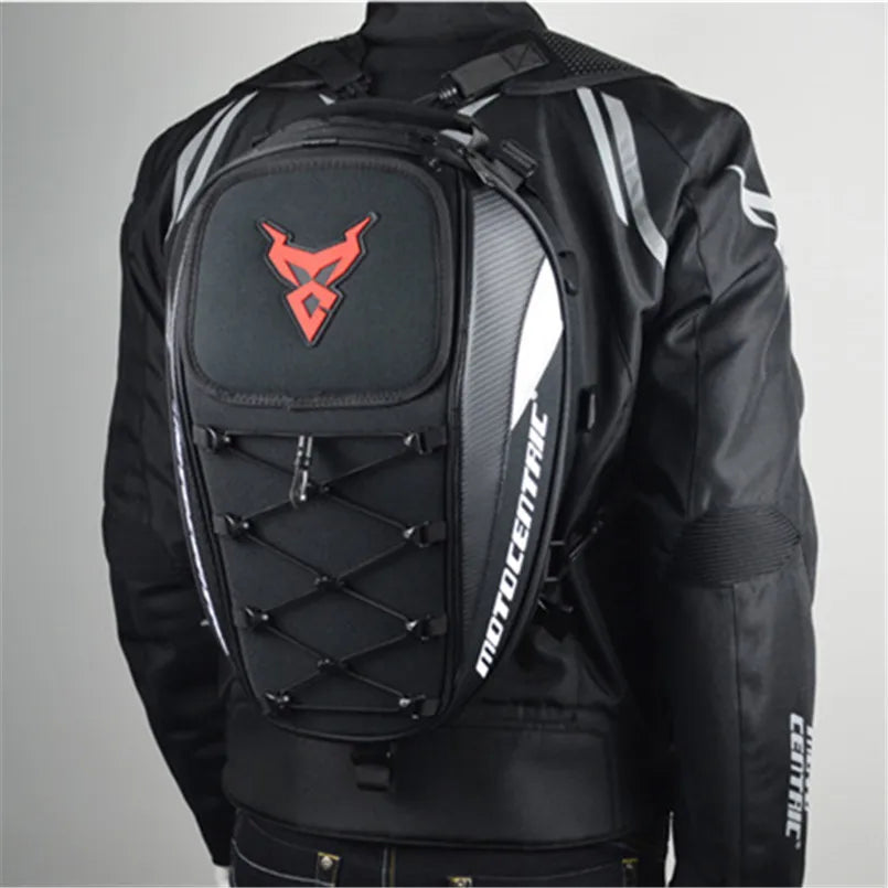 Sacoche de Selle Moto Étanche - Extensible & Porte-Casque Intégré