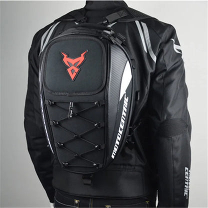 Sacoche de Selle Moto Étanche - Extensible & Porte-Casque Intégré