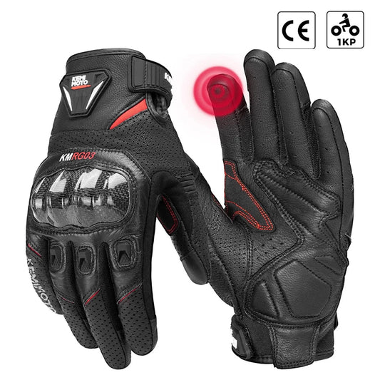 Gants Moto Étanches – Protection Renforcée & Compatible Écran Tactile