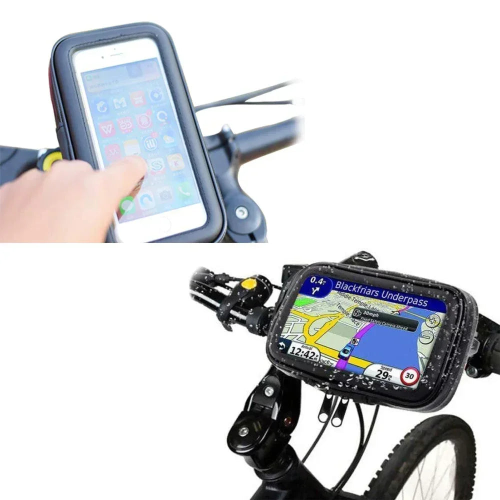 Support Smartphone Moto Étanche – Fixation Guidon Universelle & Écran Tactile