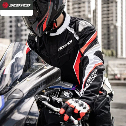 Veste Moto Homme Mi-Saison – Doublure Thermique & Protections Amovibles