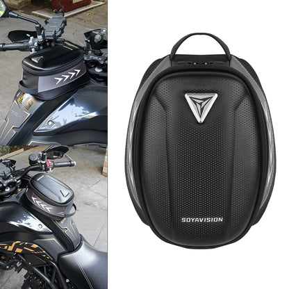 Sacoche de Réservoir Moto Magnétique Rigide – Coque EVA & Bandes Réfléchissantes