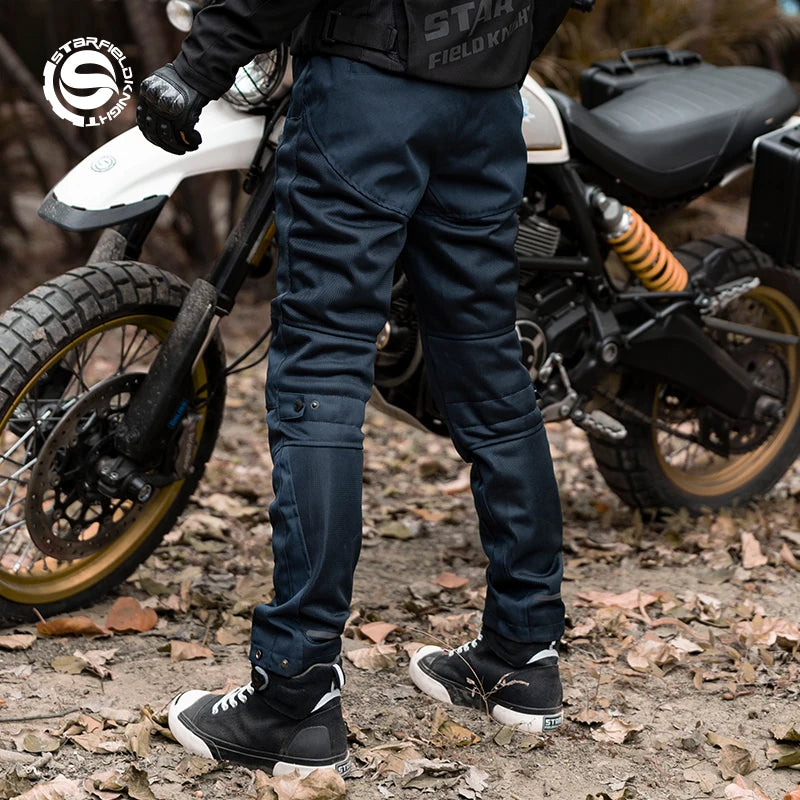 Pantalon Moto Homme Respirant – Protections Incluses & Confort Renforcé