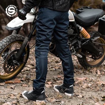 Pantalon Moto Homme Respirant – Protections Incluses & Confort Renforcé