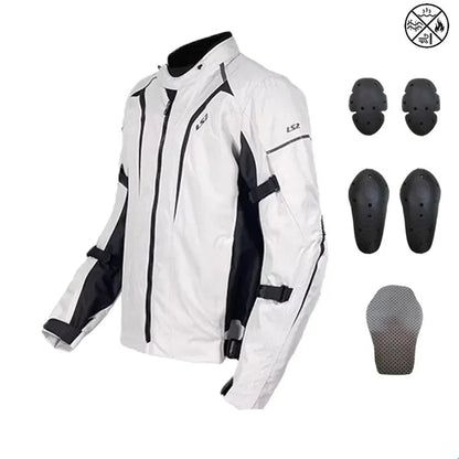 Veste Moto Homme Imperméable – Doublure Amovible & Protections Incluses