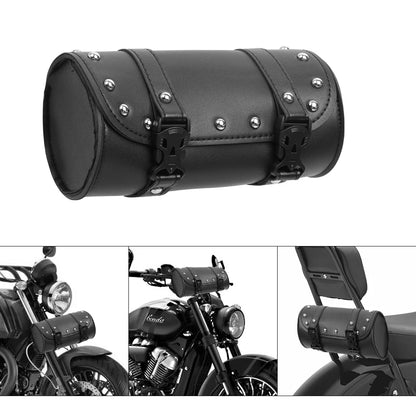 Sacoche de Guidon Moto en Simili Cuir – Compacte & Accès Rapide