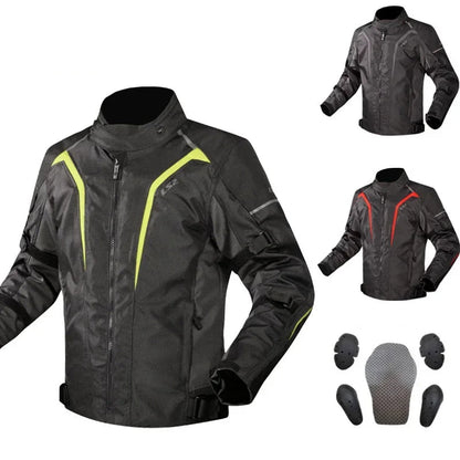 Veste Moto Homme Imperméable – Doublure Amovible & Protections Incluses