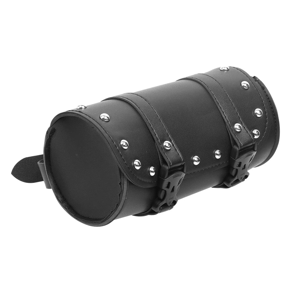 Sacoche de Guidon Moto en Simili Cuir – Compacte & Accès Rapide