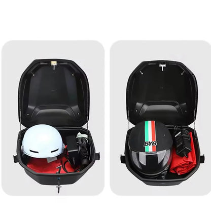 Top Case Moto Grande Capacité - Antivol à Clé & Feux Arrière