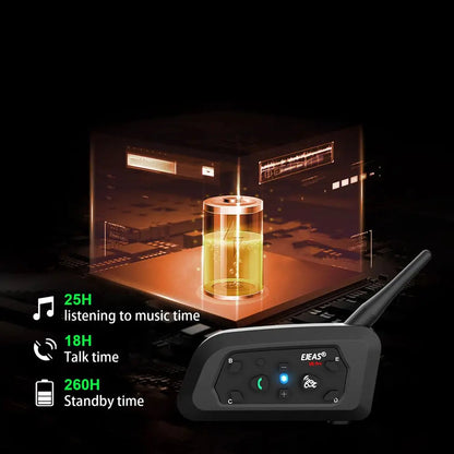 Intercom Moto Bluetooth - Longue Autonomie & Étanche