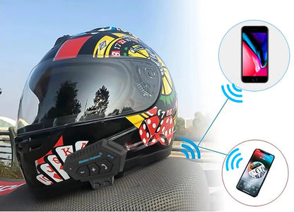 Intercom Moto Bluetooth Universel – Audio HD & Double Connexion