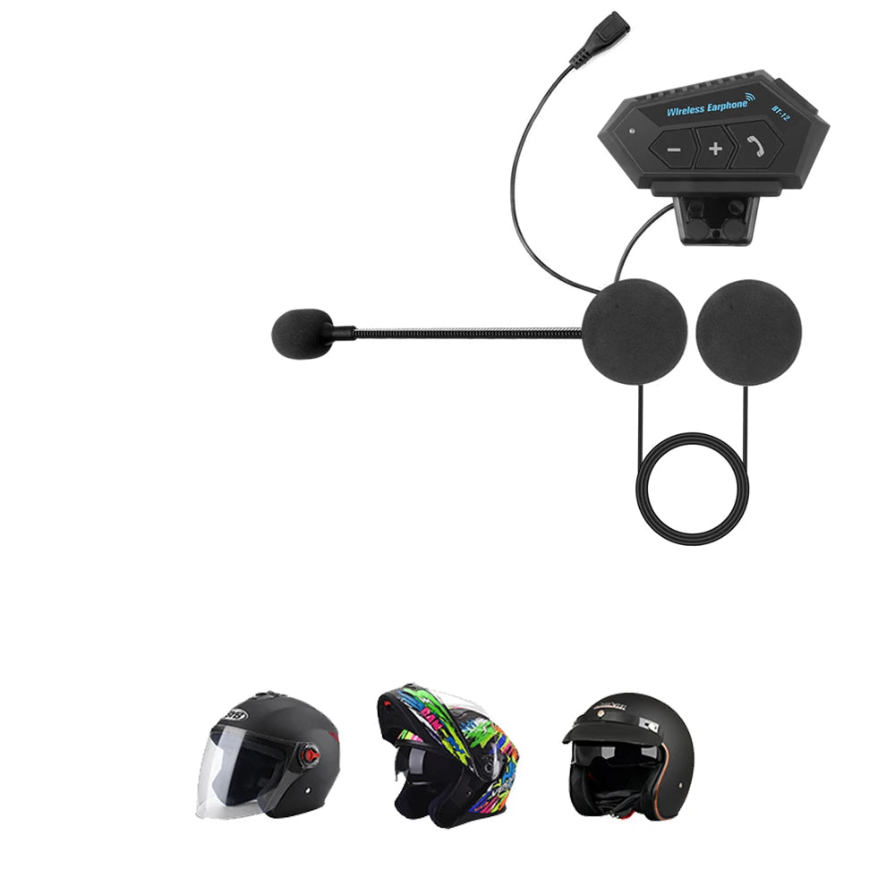 Intercom Moto Bluetooth Universel – Audio HD & Double Connexion