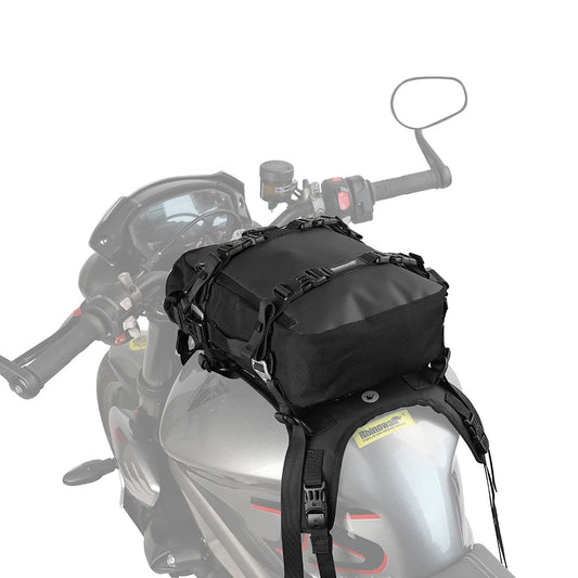 Sacoche de Réservoir Moto Étanche 10L – Fixation Rapide & Transport Modulable