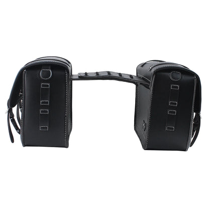 Sacoches Cavalières Moto Vintage – Cuir Synthétique & Serrure Sécurisée