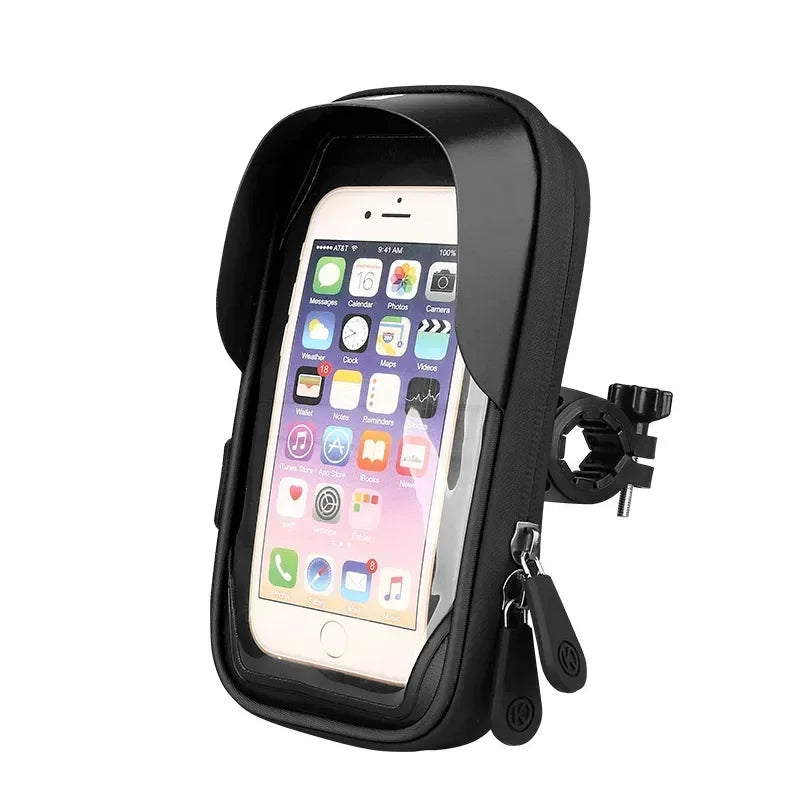 Support Smartphone Moto Étanche – Rotation 360° & Rangement Intégré