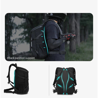 Sac à Dos Moto - Étanche & Porte-Casque