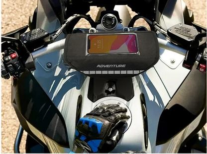 Sacoche de Guidon Moto avec Support Smartphone – Navigation & Rangement Essentiel