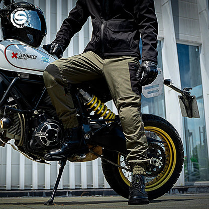 Pantalon Moto Homme Coupe-Vent & Imperméable – Doublure Chaude