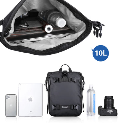 Sacoche de Réservoir Moto Étanche 10L – Fixation Rapide & Transport Modulable