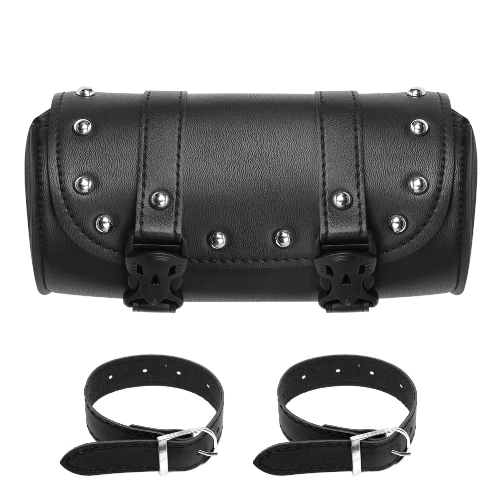 Sacoche de Guidon Moto en Simili Cuir – Compacte & Accès Rapide