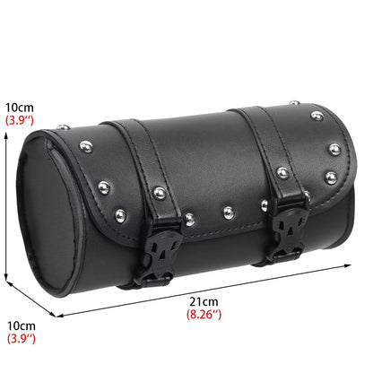 Sacoche de Guidon Moto en Simili Cuir – Compacte & Accès Rapide